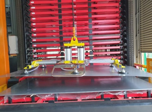 400 kg機械式真空吸盤治具，靠真空氣缸操作，不需用電